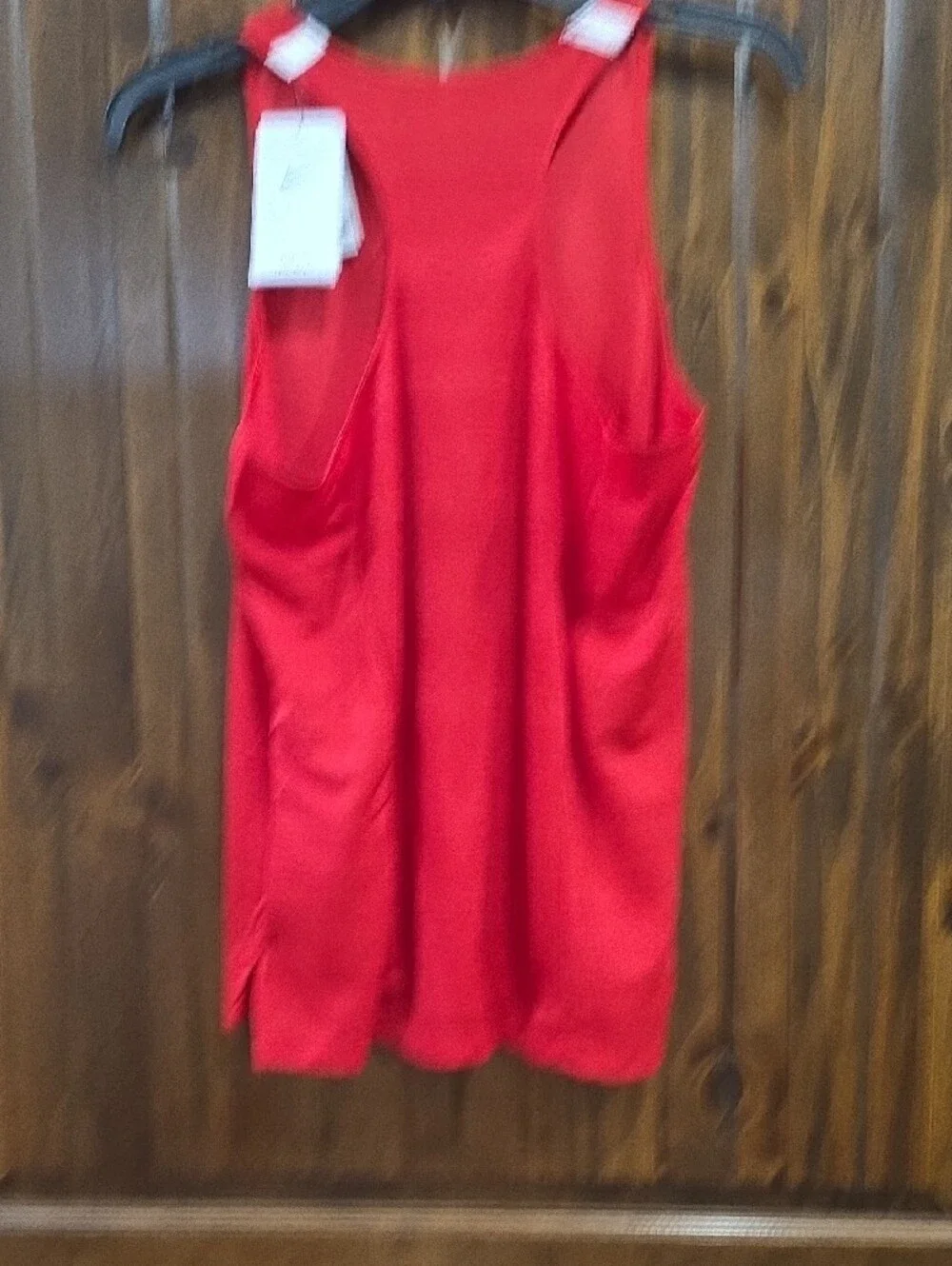 Nike Red Performance Tank with White Swoosh